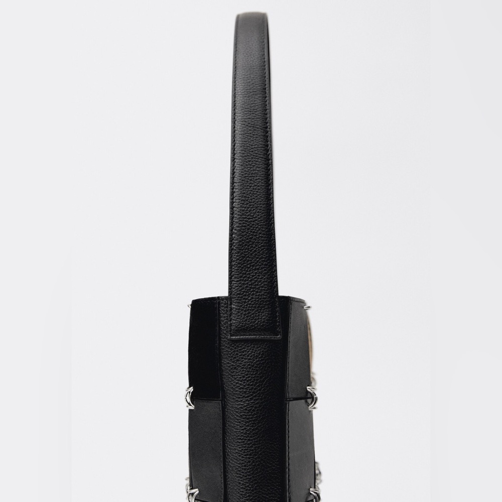 Mango Combined Patchwork Leather Bag - image 6